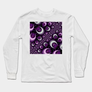 purple fractal hoops Long Sleeve T-Shirt